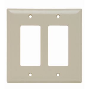 PASS AND SEYMOUR SPJ262-I Decorator Opening Wall Plate, 2 Gang, Ivory | CH4CPC