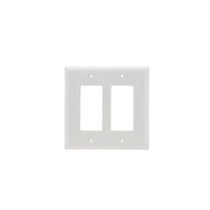 PASS AND SEYMOUR SPJ262-W Decorator-Wandplatte mit Öffnung, 2-fach, weiß | CH4CPL