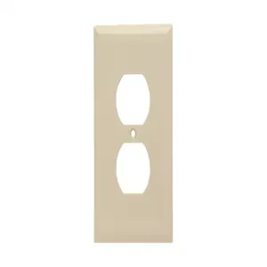 PASS AND SEYMOUR SPJ8-I Wall Plate, Duplex Receptacle Opening, 1 Gang, Ivory | CH4CVJ