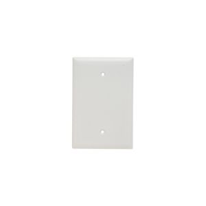 PASS AND SEYMOUR SPO13-W Blank Wall Plate, Box Mounted, 1 Gang, White | CH4BKN