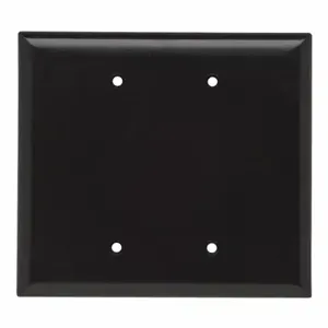 PASS AND SEYMOUR SPO23 Blank Wall Plate, Box Mounted, 2 Gang, Brown | CH4BKP