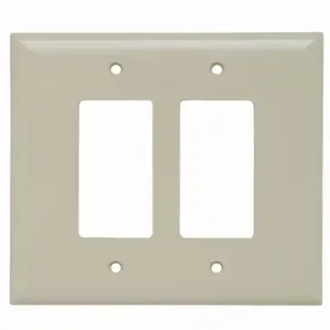 PASS AND SEYMOUR SPO262-I Decorator Opening Wall Plate, 2 Gang, Ivory | CH4CPD