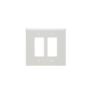PASS AND SEYMOUR SPO262-W Decorator Opening Wall Plate, 2 Gang, White | CH4CPM