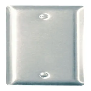 PASS AND SEYMOUR SS13 Blank Wall Plate, Box Mounted, 1 Gang, 302/304 Stainless Steel | CH4BFN