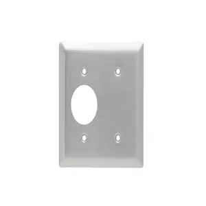 PASS AND SEYMOUR SS147 Combination Opening Wall Plate, 1 Blank And 1 Receptacle, 2 Gang | CH4BPP