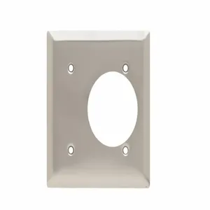 PASS AND SEYMOUR SS705 Wall Plate Receptacle Opening, 2 Gang, Stainless Steel | CH4HQZ