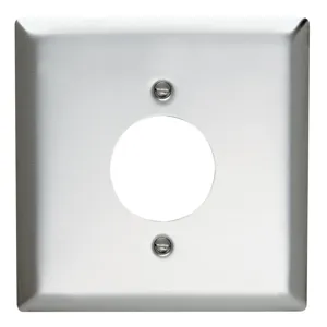 PASS AND SEYMOUR SS710 Wall Plate Receptacle Opening, 2 Gang, Stainless Steel | CH4HQW