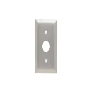 PASS AND SEYMOUR SS717 Locking Switch Plate, 1 Gang, Stainless Steel | CH4EMU