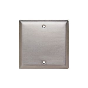 PASS AND SEYMOUR SS743 Wall Plate, 2 Gang, Stainless Steel | CH4MUA