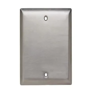 PASS AND SEYMOUR SS743 Wall Plate, 2 Gang, Stainless Steel | CH4MUA