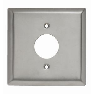 PASS AND SEYMOUR SS747 Single Receptacle Wall Plate, Stainless Steel | CH4MUD