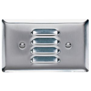 PASS AND SEYMOUR SS760-LA Louver Wall Plate, 1 Gang Horizontal, Stainless Steel, Light Almond | CH4ENP