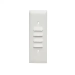 PASS AND SEYMOUR SS771-W Louver Wall Plate, 1 Gang Vertical, Stainless Steel, White | CH4ENW