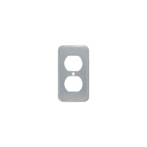 PASS AND SEYMOUR SSN85 Wall Plate, Duplex Receptacle, Narrow Metal, 302/304 Stainless Steel | CH4FCB