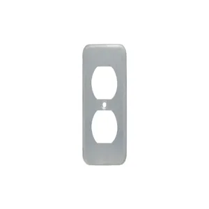 PASS AND SEYMOUR SSN85 Wall Plate, Duplex Receptacle, Narrow Metal, 302/304 Stainless Steel | CH4FCB