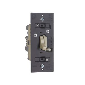 PASS AND SEYMOUR TDCL453P-I Toggle Dimmer, 120V, Single Pole, 3 Way, Ivory | CH4MQF