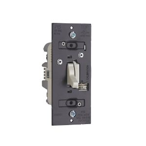 PASS AND SEYMOUR TDLV703-PLA Low Voltage Toggle Dimmer, 700V, Light Almond | CH4MRJ