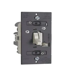 PASS AND SEYMOUR TDCL453P-LA Toggle Dimmer, 120V, Single Pole, 3 Way, Light Almond | CH4MQG