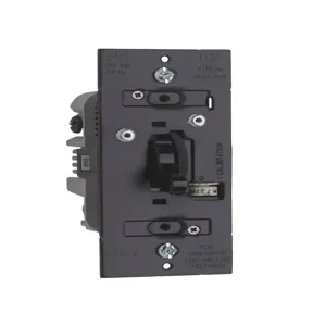 PASS AND SEYMOUR TDCL453P Toggle Dimmer, 120V, Single Pole, 3 Way, Brown | CH4MQE