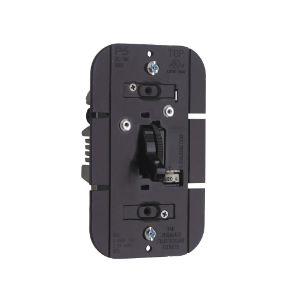 PASS AND SEYMOUR TDFB83-PBK Fluorescent Toggle Dimmer, 120V, Black | CH4MQL