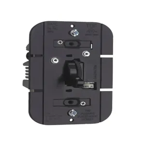 PASS AND SEYMOUR TDFB83-PBK Fluorescent Toggle Dimmer, 120V, Black | CH4MQL