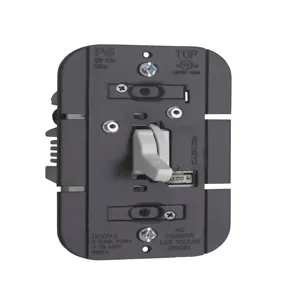 PASS AND SEYMOUR TDLV1103-PW Low Voltage Toggle Dimmer, 1100V, White | CH4MRM