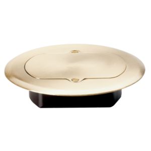PASS AND SEYMOUR TM1542-TRFM Floor Box Cover, Tamper Resistant, Brass | CH4LHC