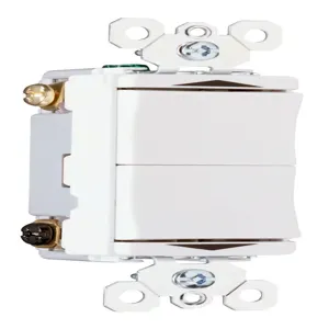 PASS AND SEYMOUR TM811-DTMOI Decorator Switch, Momentary Contact, Ivory | CH4KCW