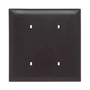 PASS AND SEYMOUR TP24 Wall Plate, Screwless, 2 Gang, Brown | CH4CRW