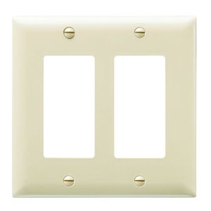 PASS AND SEYMOUR TP262-OR Wall Plate, 2 Gang, Thermoplastic, Orange | CH4LQR