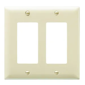 PASS AND SEYMOUR TP262-OR Wall Plate, 2 Gang, Thermoplastic, Orange | CH4LQR