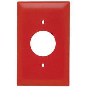 PASS AND SEYMOUR TP7-RED Einzelsteckdosenöffnung, 1 Gang, Rot | CH4KAD