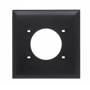 PASS AND SEYMOUR TP703-BK Wandplatten-Steckdosenöffnung, 2-fach, schwarz | CH4HRA