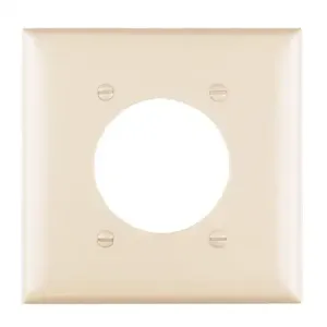 PASS AND SEYMOUR TP703-GRY Wall Plate Receptacle Opening, 2 Gang, Gray | CH4HRG