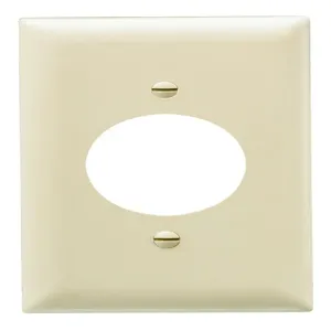 PASS AND SEYMOUR TP720-I Wall Plate Receptacle Opening, 1 Gang, Ivory | CH4HQH