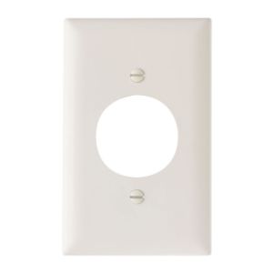 PASS AND SEYMOUR TP720-LA Wall Plate Receptacle Opening, 1 Gang, Light Almond | CH4HQP