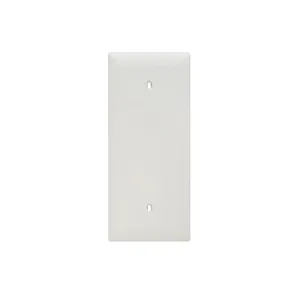 PASS AND SEYMOUR TPJ13-W Blank Wall Plate, Box Mounted, 1 Gang, White | CH4BKL