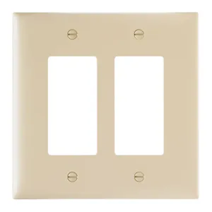 PASS AND SEYMOUR TPJ262 Decorator Opening Wall Plate, 2 Gang, Brown | CH4CNY