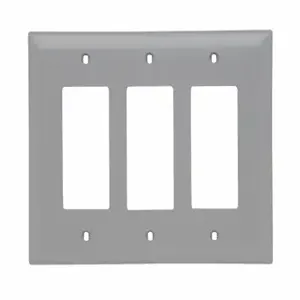 PASS AND SEYMOUR TPJ263-LA Decorator Opening Wall Plate, 3 Gang, Light Almond | CH4CNF