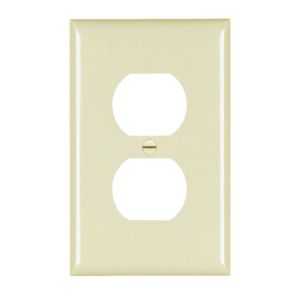PASS AND SEYMOUR TPJ8 Wall Plate, Duplex Receptacle Opening, 1 Gang, Brown | CH4CUW