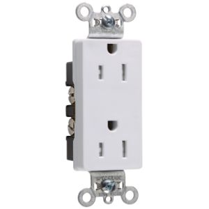 PASS AND SEYMOUR TR26242-W Duplex Receptacle, 15A, 125V, Tamper Resistant, White | CH4MNR