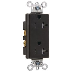 PASS AND SEYMOUR TR26342-BK Duplex Receptacle, 20A, 125V, Tamper Resistant, Black | CH4MPA