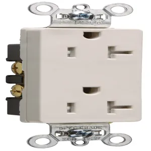 PASS AND SEYMOUR TR26342-LA Duplex Receptacle, 20A, 125V, Tamper Resistant, Light Almond | CH4MPD