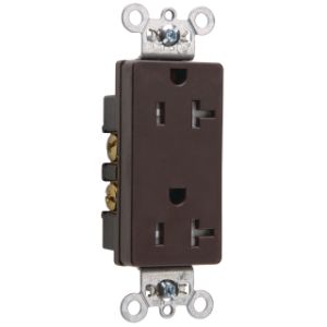 PASS AND SEYMOUR TR26342 Duplex Receptacle, 20A, 125V, Tamper Resistant, Brown | CH4MNZ