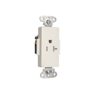 PASS AND SEYMOUR TR26361-W Heavy Duty Single Receptacle, 20A, 125V, Tamper Resistant, White | CH4LKG