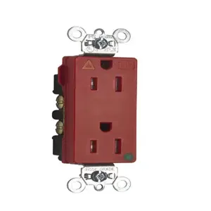 PASS AND SEYMOUR TRIG26262-HGRED Isolated Ground Receptacle, Tamper Resistant, 15A, 125V, Red | CH4LLN