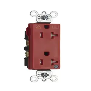 PASS AND SEYMOUR TRIG26362-HGRED Isolated Ground Receptacle, Tamper Resistant, 20A, 125V, Red | CH4LLW