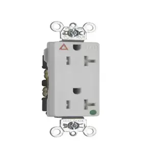 PASS AND SEYMOUR TRIG26362-HGW Isolated Ground Receptacle, Tamper Resistant, 20A, 125V, White | CH4LLX