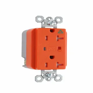 PASS AND SEYMOUR TRIG5362-OSP Isolated Ground Receptacle, Tamper-Resistant, Surge Protective, Duplex, Orange | CH4LNW