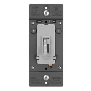 PASS AND SEYMOUR TSD703PTUGRY Toggle Slide Dimmer, 450W | CH4MEL